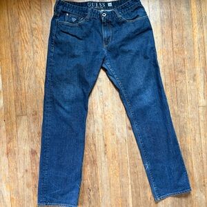 Guess Men's Lincoln Slim Straight Blue Jeans ~ sz 36 x 32